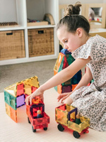Klocki magnetyczne dla dzieci Rainbow Motion Pack 24 el Connetix