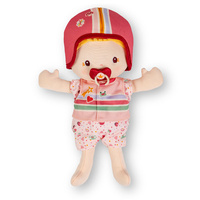 Lilliputiens Lalka z akcesoriami w foteliku rowerowym Lena do zabawy dla dzieci