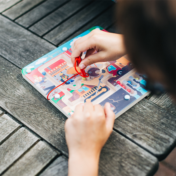 Labirynt magnetyczny Na budowie Bigjigs Toys