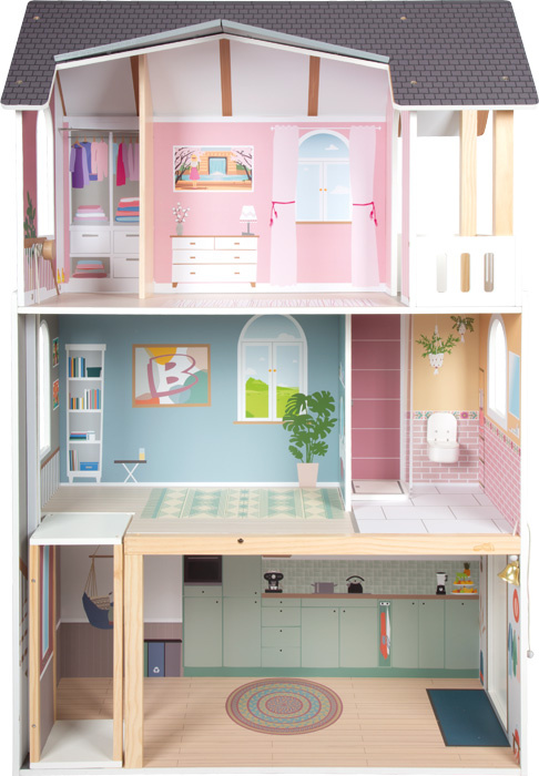 Nowoczesna willa drewniany domek dla lalek Small Foot