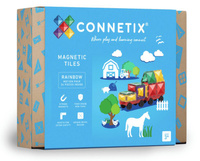 Klocki magnetyczne dla dzieci Rainbow Motion Pack 24 el Connetix