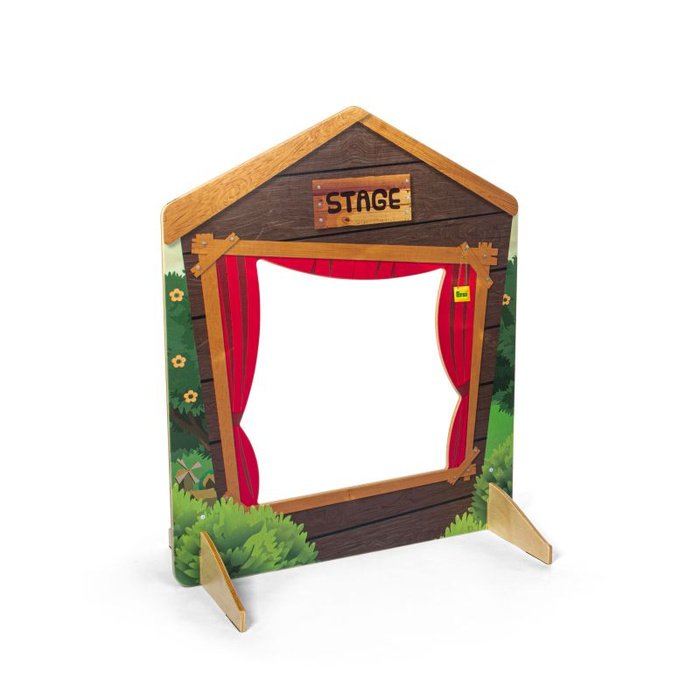 Teatrzyk drewniany moduł do zabawy w odgrywanie ról Erzi