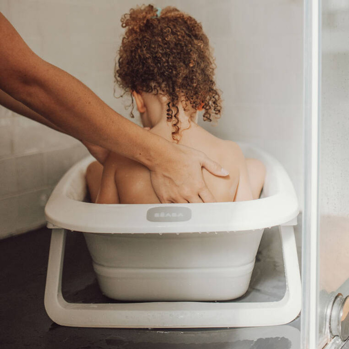 Składana wanienka dla dzieci Eazy Pop Camélé'O Gris velours Beaba