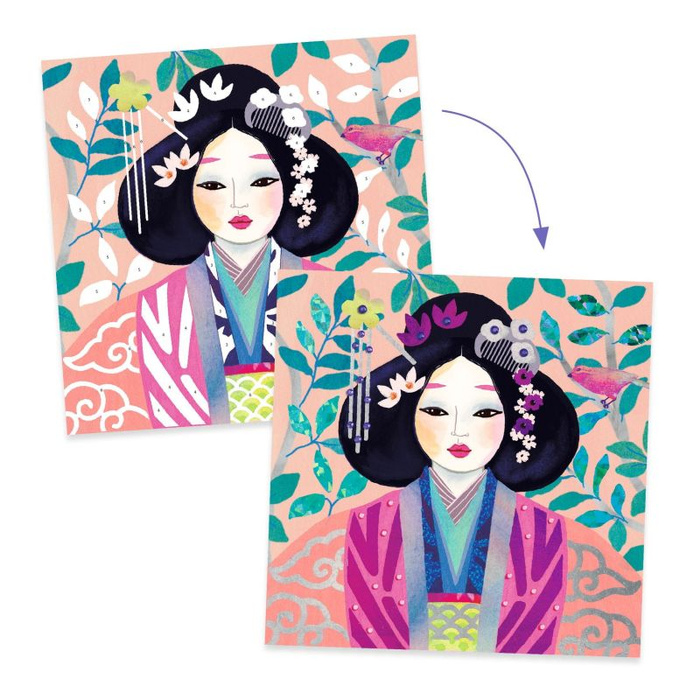 Zestaw kreatywny dla dzieci Biżuteria zabawa folią transferową Djeco