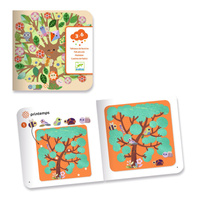 Djeco Drzewa kolorowe Ilustracje do ozdobienia kreatywna Zabawa plastyczna dla dzieci 3–6 lat