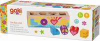 Edukacyjny sorter kształtów z drewna Love Goki