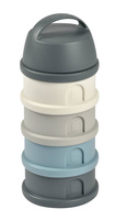 Pojemniki na mleko w proszku 4x110ml cotton mineral grey blue Beaba 