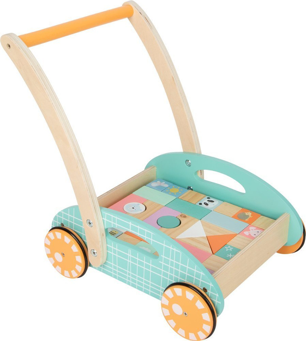 Drewniany chodzik z klockami Pastele Small Foot