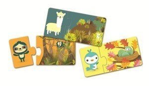 Puzzle zwierzęta bwią się w chowanego Djeco
