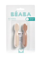 Łyżeczki-gryzaki dla niemowląt zestaw 2 szt praline/clay Beaba