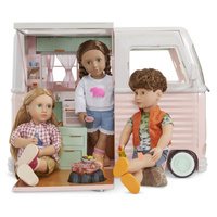Kamper kempingowy z wyposażeniem 55 elementów Country Cruising Camper Set Our Generation
