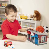 Pojazdy ratunkowe w zamykanym garażu Melissa & Doug
