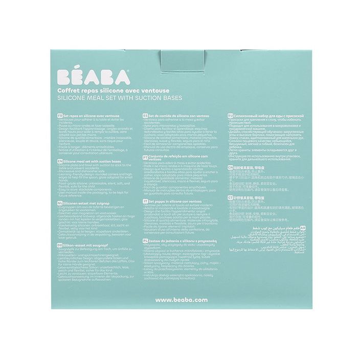 Komplet naczyń z silikonu z przyssawką Terracotta Beaba