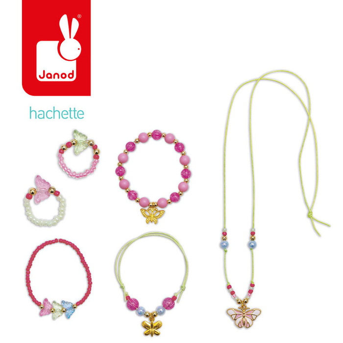 Zestaw kreatywny dla dzieci do tworzenia biżuterii z motylami wróżkiJanod