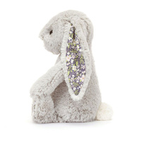 Króliczek z kwiecistymi uszami srebrny Bloom 18 cm Jellycat pluszaki dla dzieci