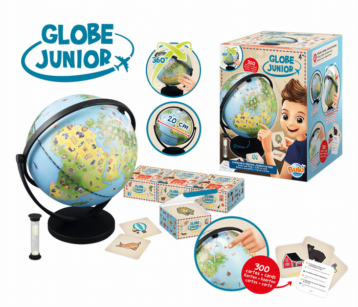 Ilustrowany globus dla dzieci Junior Buki