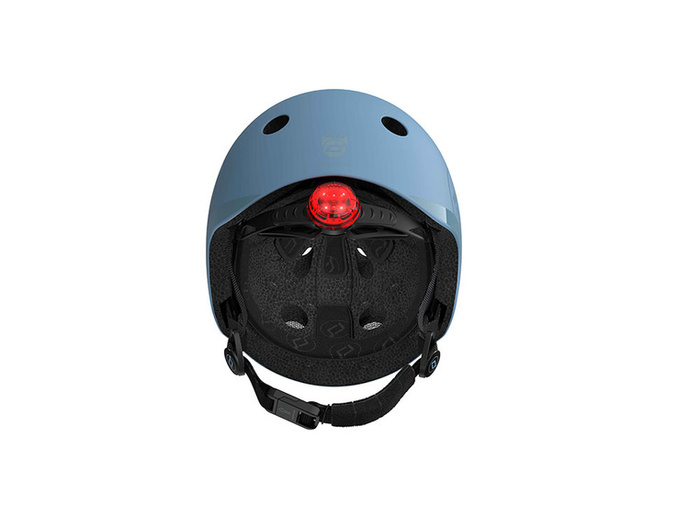 SCOOTANDRIDE Kask S-M dla dzieci  3+ Steel