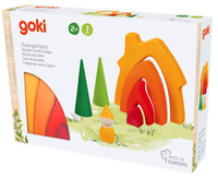 Drewniana układanka Domek Krasnoludków Goki