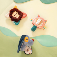 Lilliputiens Zestaw 3 wielofunkcyjnych zabawek sensorycznych dla niemowląt Piesek Jules, Kotka Jeanne i Jeżyk Leon 