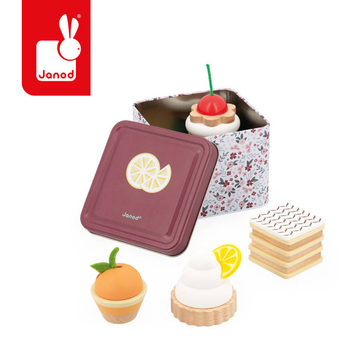 Drewniane ciasteczka w pojemniku Twist Janod