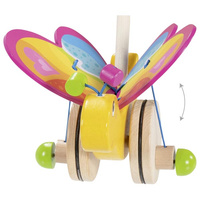 Drewniana Zabawka do pchania Motyl Labelle Goki