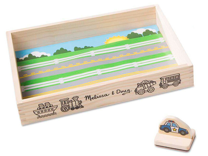 Mój pierwszy drewniany zestaw pieczątek Pojazdy Melissa and Doug 12391-MD 