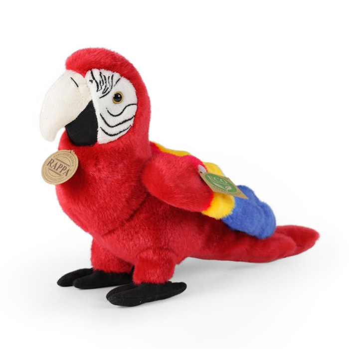 Pluszak dla dzieci papuga Ara czerwona 24 cm Rappa maskotki