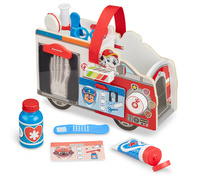 Ambulans drewniany pojazd ratunkowy z akcesoriami Psi Patrol Marshall's Melissa and Doug