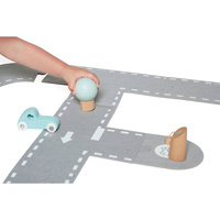 Filcowy tor dla autek z akcesoriami Janod