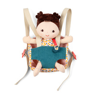 Lalka Jeanne w nosidełku Dzidziuś z akcesoriami 24 cm Lilliputiens