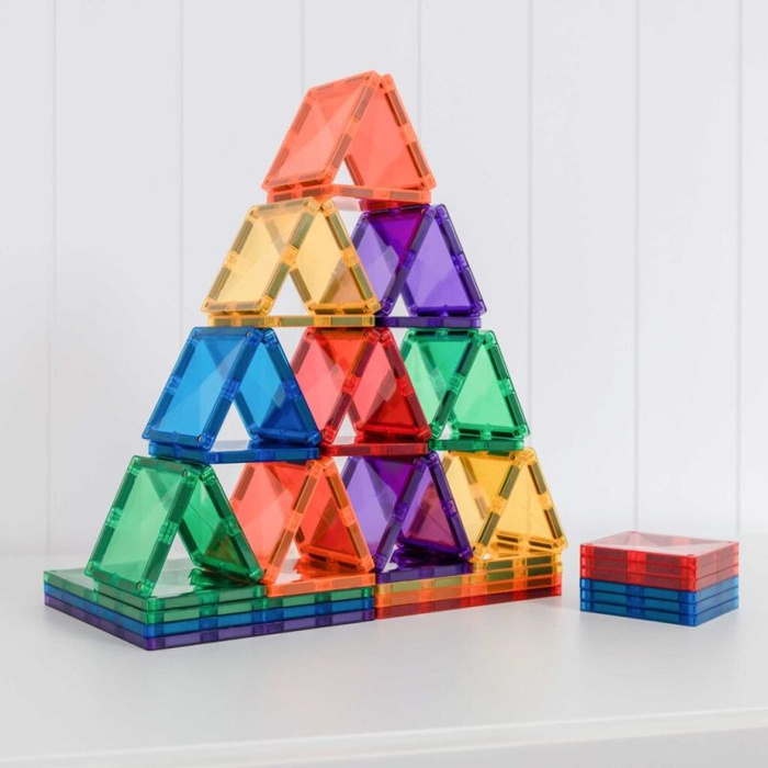 Klocki magnetyczne dla dzieci Rainbow Square Pack 42 el Connetix