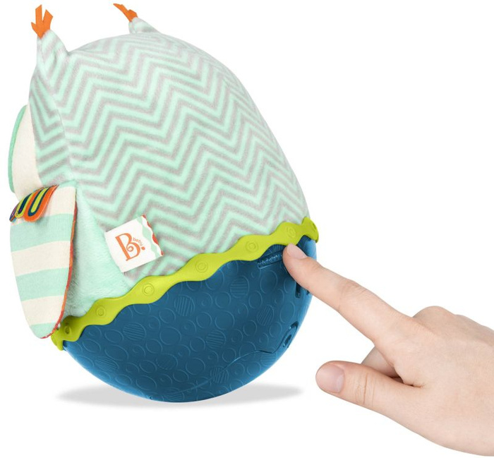Wańka-wstańka Owl Be Back Sensoryczna sowa B.Toys – światło i dźwięk