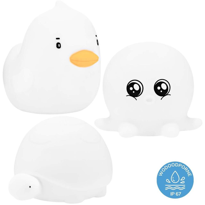 Lampki wodoodporne mini białe silikonowe 3 szt Rabbit & Friends 