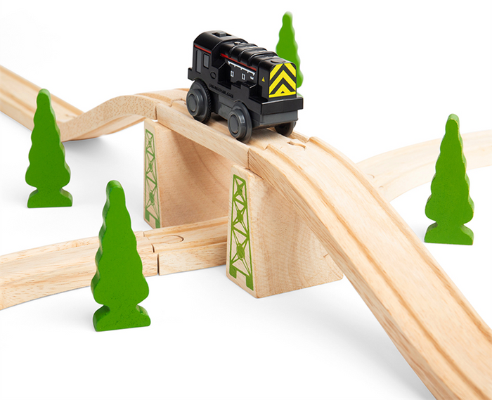 Lokomotywa z napędem spalinowa na baterie do kolejki Diesel Shunter Bigjigs Rail 