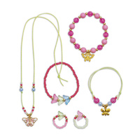 Zestaw kreatywny dla dzieci do tworzenia biżuterii z motylami wróżkiJanod