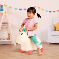 Skoczek jednorożec do skakania dla dzieci z pompką Bouncy Boing! Pixie B.Toys