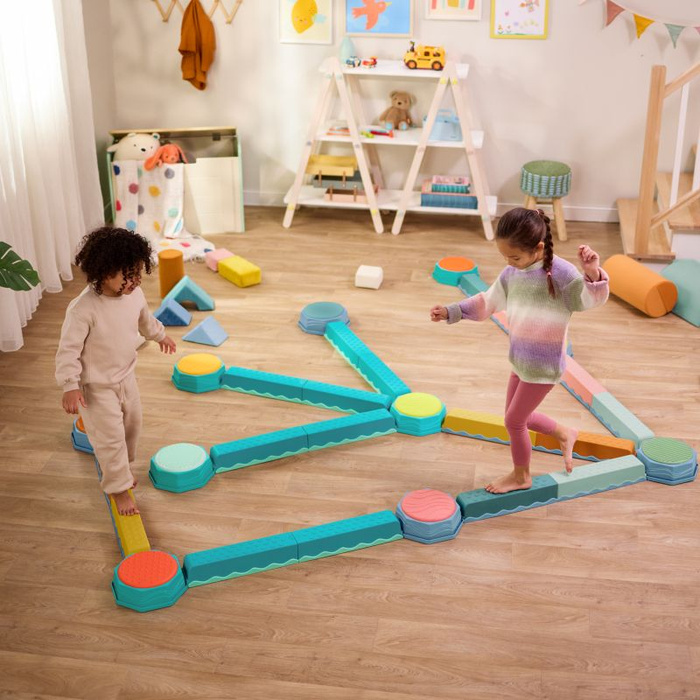 Belki sensoryczne do ćwiczenia równowagi 10 el Balance & Hop Beams B.Toys