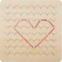 Drewniana tablica edukacyjna wzory geometryczne Small Foot, gry i zabawy