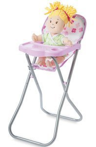 Kwieciste krzesełko do karmienia lalek Baby Stella Manhattan Toy