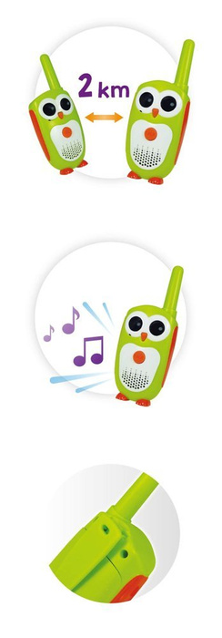 Walkie-Talkie Junior zasięg 2 km Buki nauka i zabawa