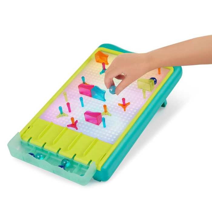 Podświetlany tor kulkowy i tablica artystyczna 2w1 Light-Up Marble Drop B.Toys