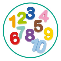Puzzle dla dzieci Domki zwierzęta i nauka liczenia 1-10 Goula