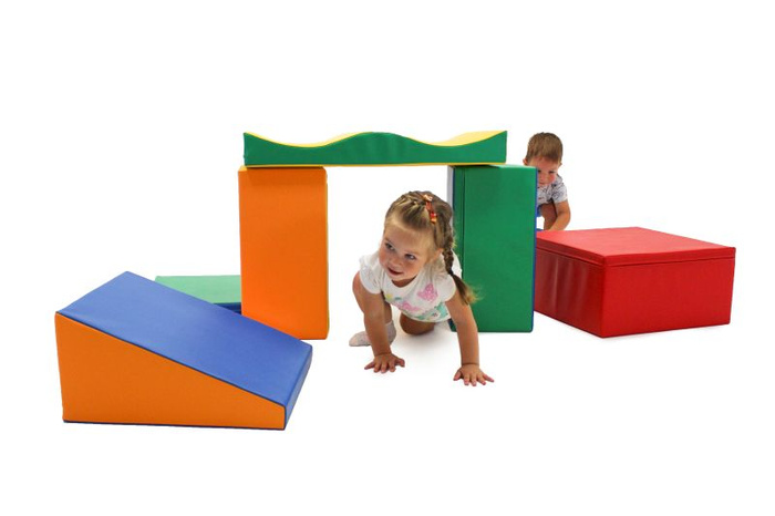 Duże klocki piankowe do wspinaczki i aktywnej zabawy dla dzieci zestaw wielokolorowy Discoverer IGLU