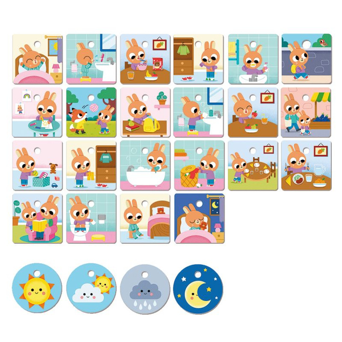 Edukacyjny zestaw do planowania dnia Routines House Goula