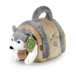 Pluszak dla dzieci piesek Husky 13 cm w otwieranej torebce Rappa maskotki
