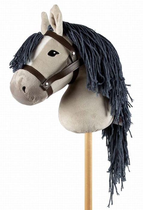 Koń na kiju szary Hobby Horsing Astrup