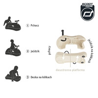 Scootandride My First jeździk pchacz dla dzieci 3w1 6 m+ Sand piaskowy