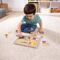 Interaktywna układanka drewniana z dźwiękiem Instrumenty Melissa & Doug
