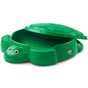 Little Tikes Piaskownica ogrodowa Żółw Pojemnik na zabawki i piłeczki z przykrywką