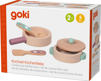 Drewniane garnki zestaw kuchenny dla dzieci Kitchen love Goki
